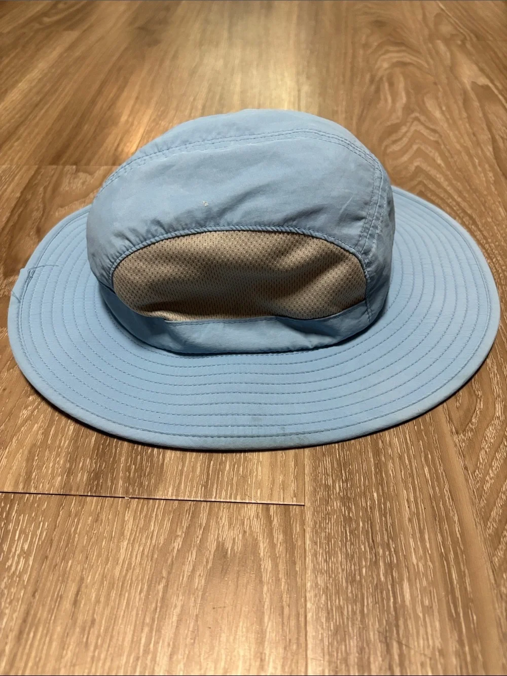 REI Kids Sahara Floppy Sun Hat Blue Gray Size Y 7-14 outdoor gorpcore hiking